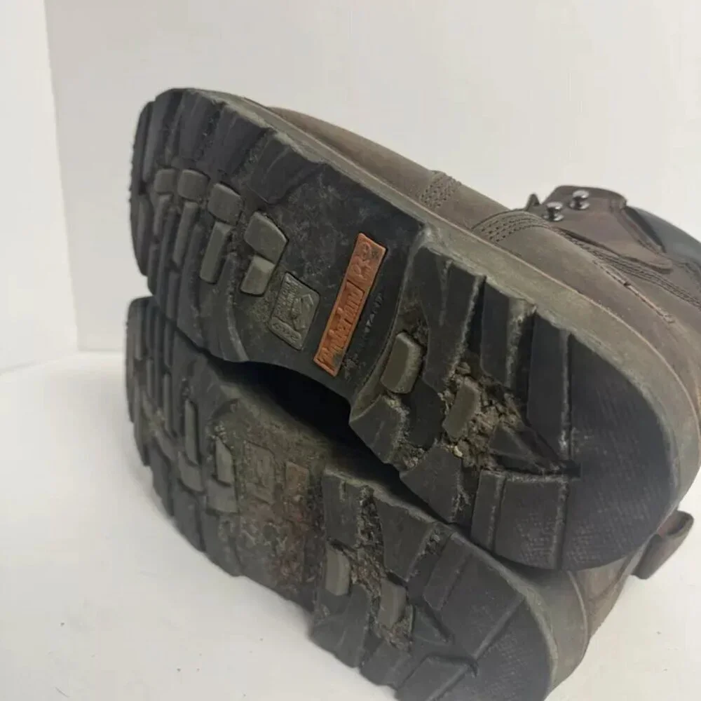Timberland Pro Mens Pit Boss Steel Toe Work Boot Brown Size 11.5W
